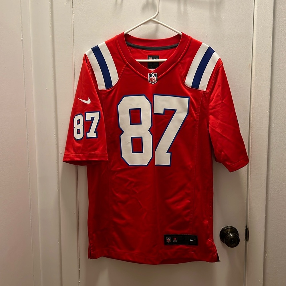 Rob Gronkowski 87 NFL Nike On Field Red Jersey - no team affiliation!